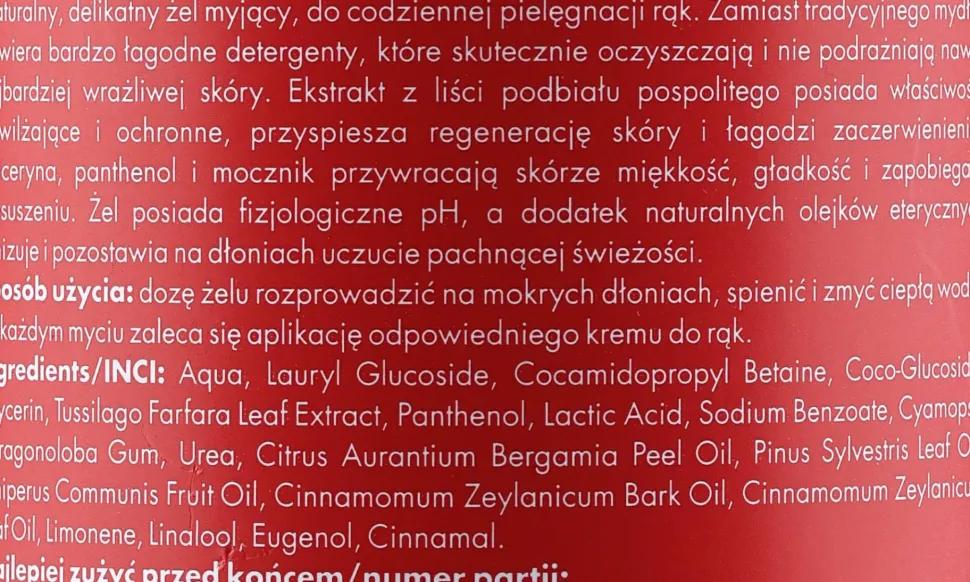100% Natürliches feuchtigkeitsspendendes Handwaschgel