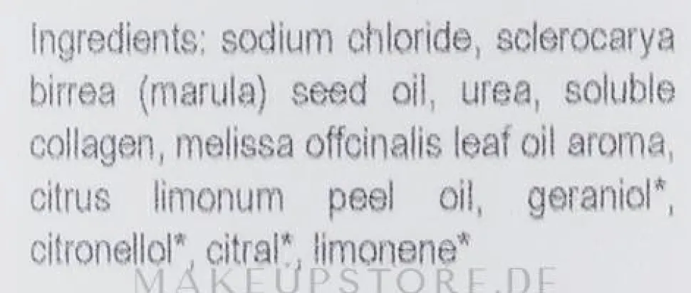 Natürliches Fußsalz mit Zitronenmelisse