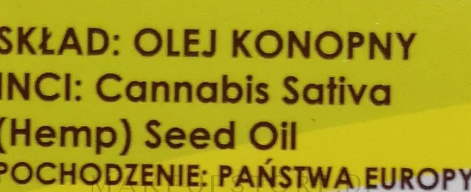 100% natürliches Hanfsamenöl