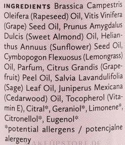 Natürliches Massageöl mit Zitronengras und Vitamin E