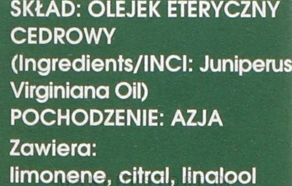 100% Natürliches ätherisches Zedernöl