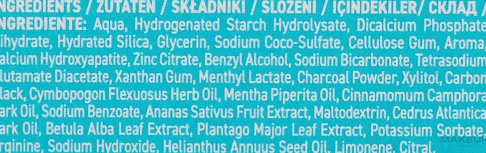 Natürliche und aufhellende Zahnpasta mit Aktivkohle, Bambus- und Holzkohle