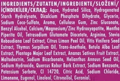 Natürliche und regenerierende Zahnpasta mit rotem Traubenkernextrakt und Calcium für empfindliche Zähne