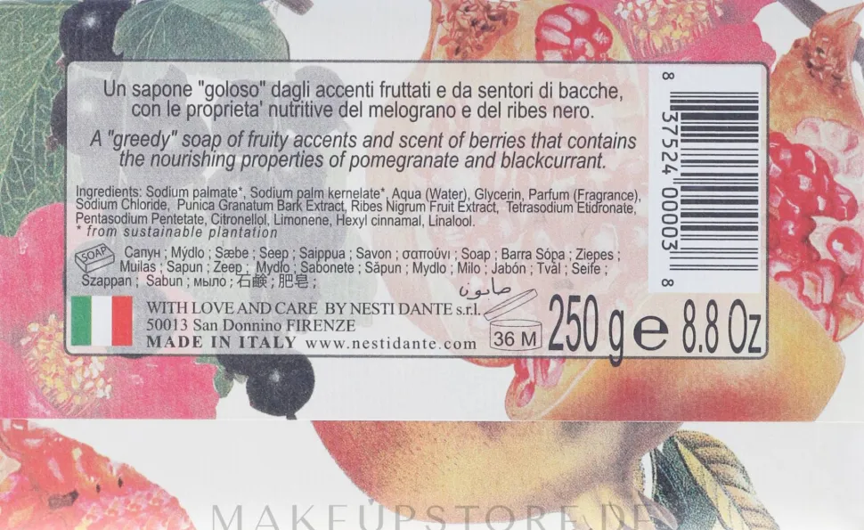 Naturseife Pomegranante & Blackcurrant