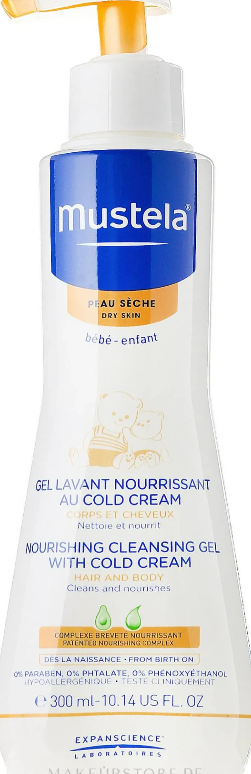 Nährende Körperreinigungsgel-Creme für trockene Babyhaut