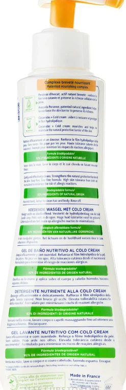 Nährende Körperreinigungsgel-Creme für trockene Babyhaut