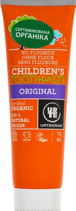 Organische fluoridfreie Kinderzahnpasta mit köstlichem Lakritz-Geschmack