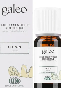 Organisches ätherisches Öl mit Zitrone