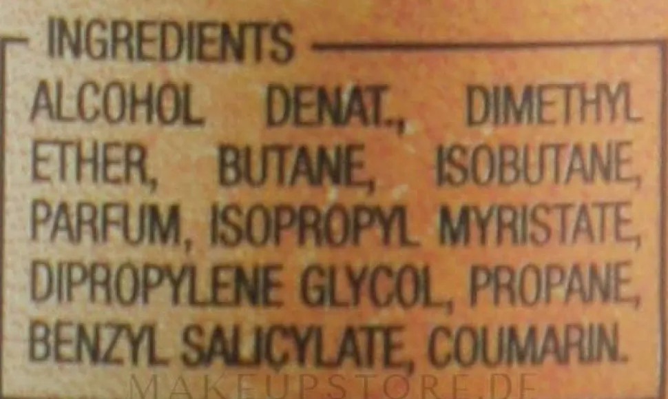 Parfümiertes Deospray