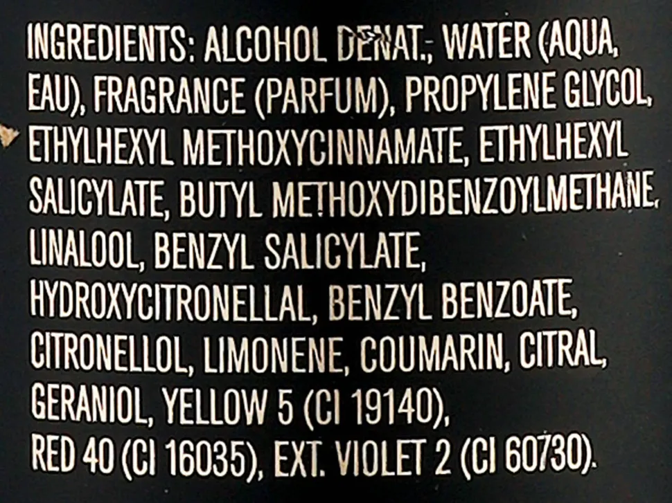 Parfümiertes Körperspray