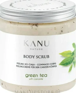 Peelingcreme für den Körper mit grünem Tee und Kamille