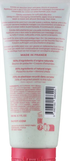 Peelingcreme mit Pistazie und süßem Mandelextrakt