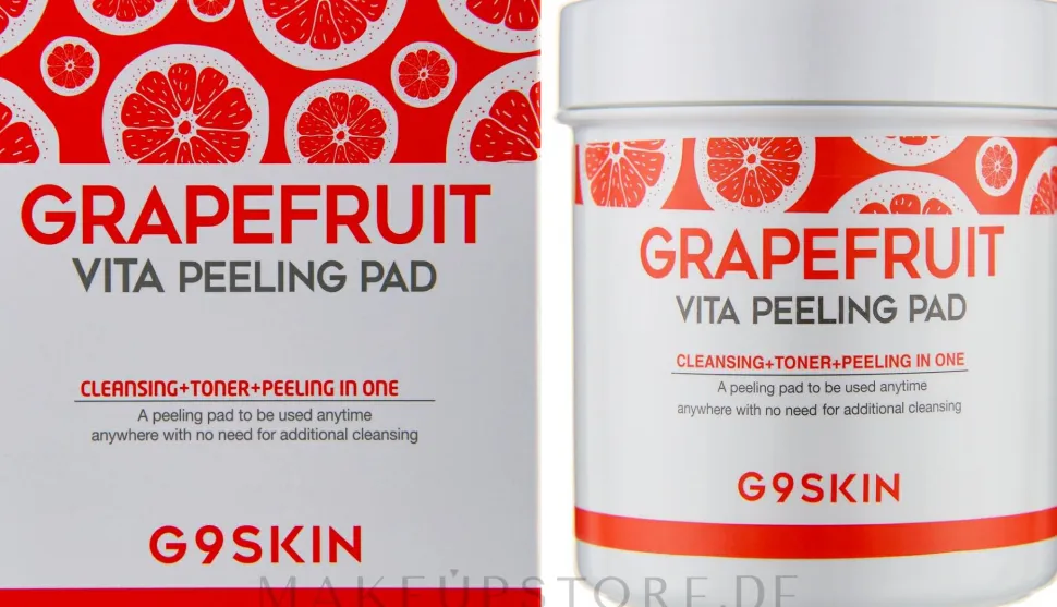 Peeling-Pads zur Hautreinigung mit Grapefruit