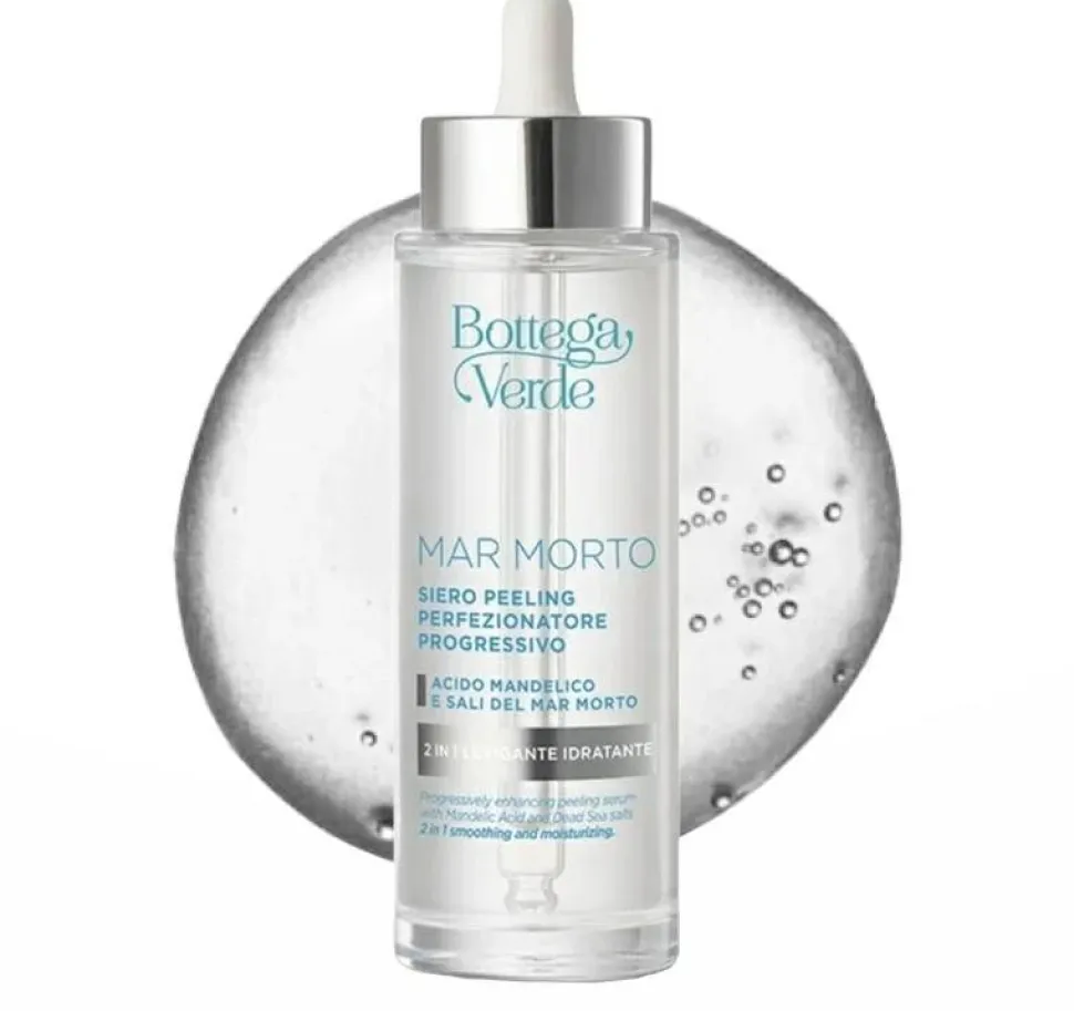 Peeling-Serum für den Körper 'Mandel-, Säure und Salze des Toten Meeres'