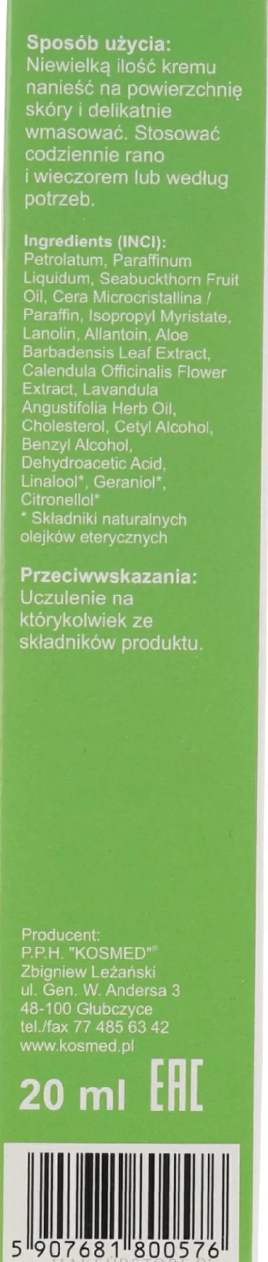 Pflegecreme mit Sanddorn für Gesicht, Körper und Hände