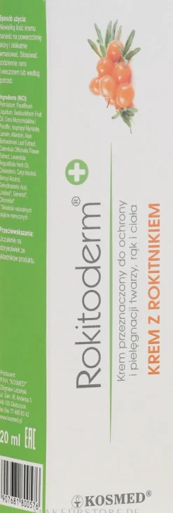 Pflegecreme mit Sanddorn für Gesicht, Körper und Hände