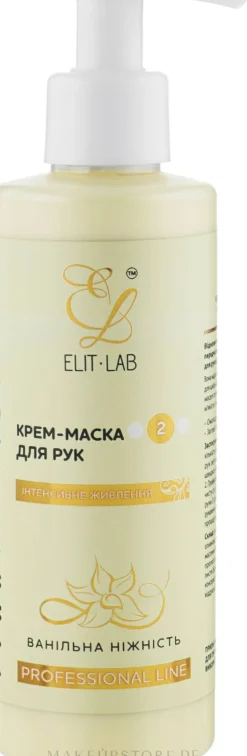 Pflegende Creme-Maske für die Hände mit Vanelleduft