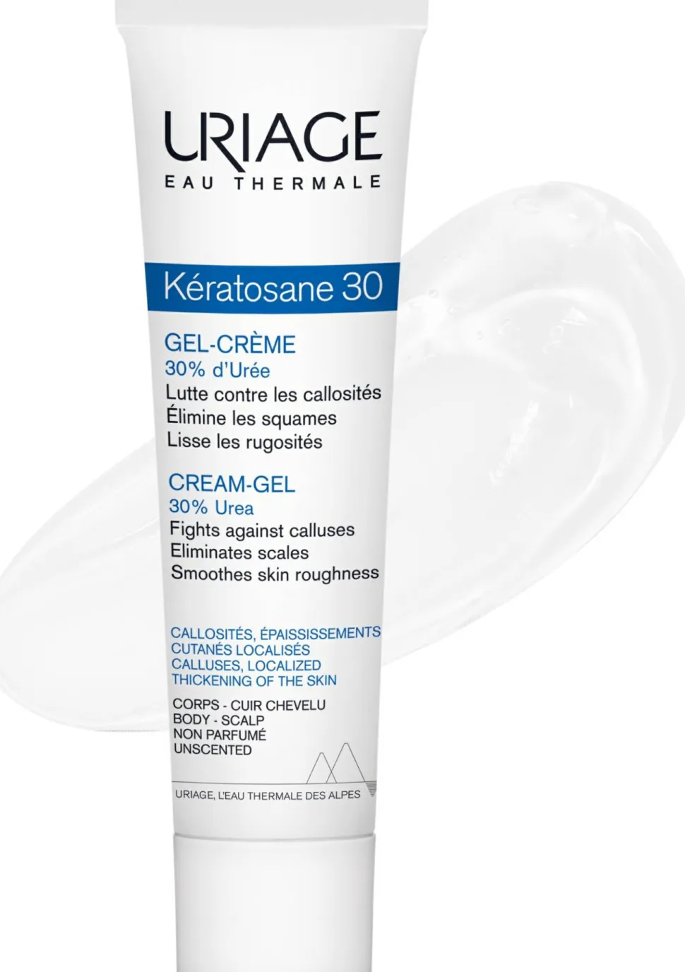 Pflegende Gel-Creme für Schwielen und lokalisierte Hautverdichtungen mit 30% Harnstoff