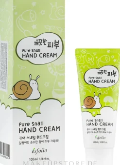 Pflegende Handcreme mit Schneckensekret