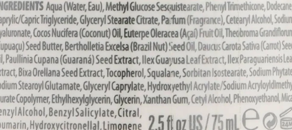 Pflegende Körpercreme mit Guaranaextrakt