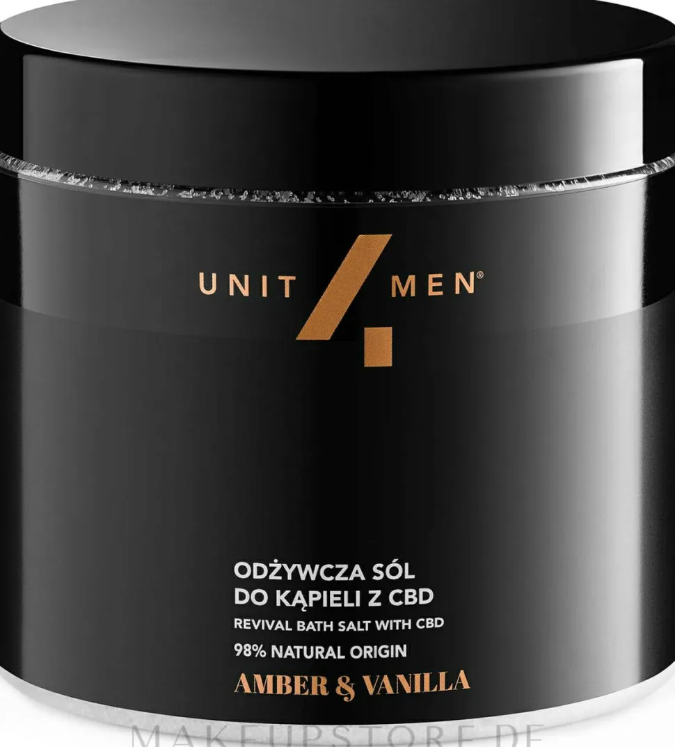 Pflegendes Badesalz mit CBD und Bernstein- und Vanilleduft