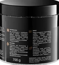 Pflegendes Badesalz mit CBD und Bernstein- und Vanilleduft
