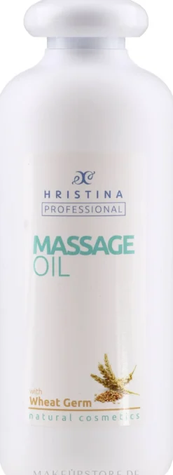 Pflegendes weichmachendes und beruhigendes Massageöl für den Körper mit Weizenkeimöl