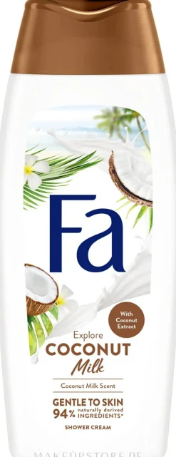 Pflegende und erfrischende Duschcreme mit Kokosmilch