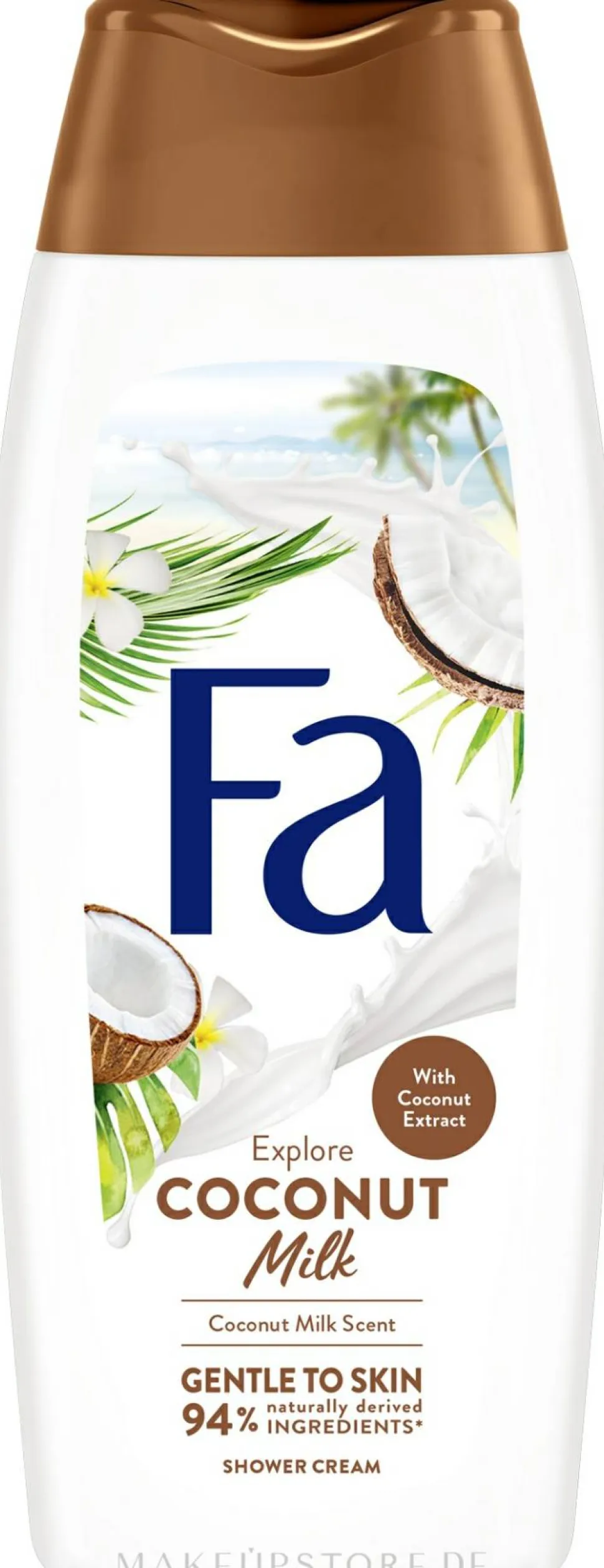 Pflegende und erfrischende Duschcreme mit Kokosmilch