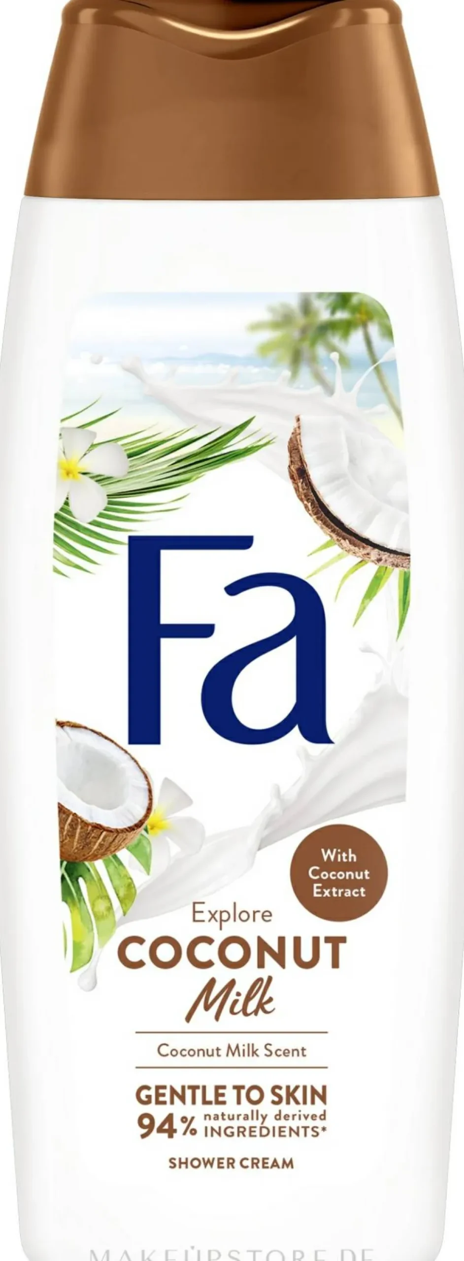 Pflegende und erfrischende Duschcreme mit Kokosmilch