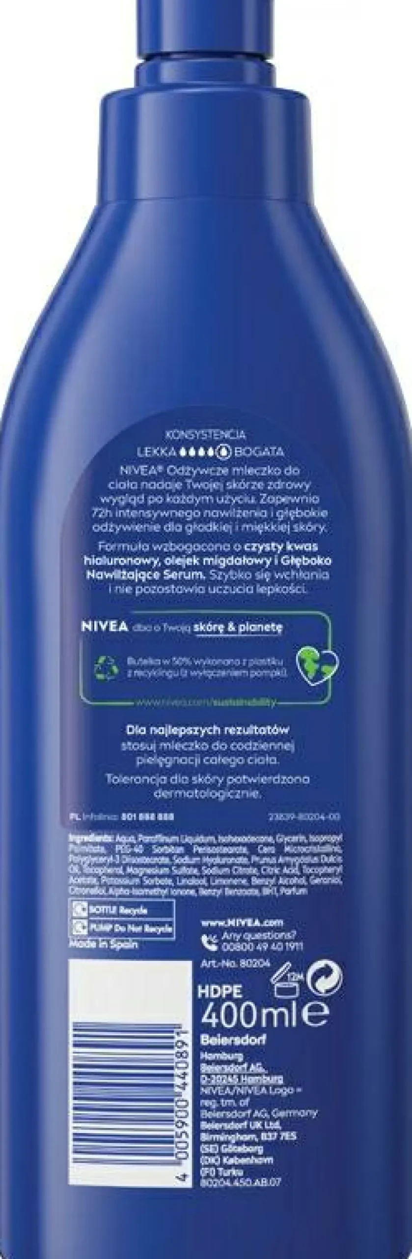 Pflegende und feuchtigkeitsspendende Körpermilch mit Vitamin E