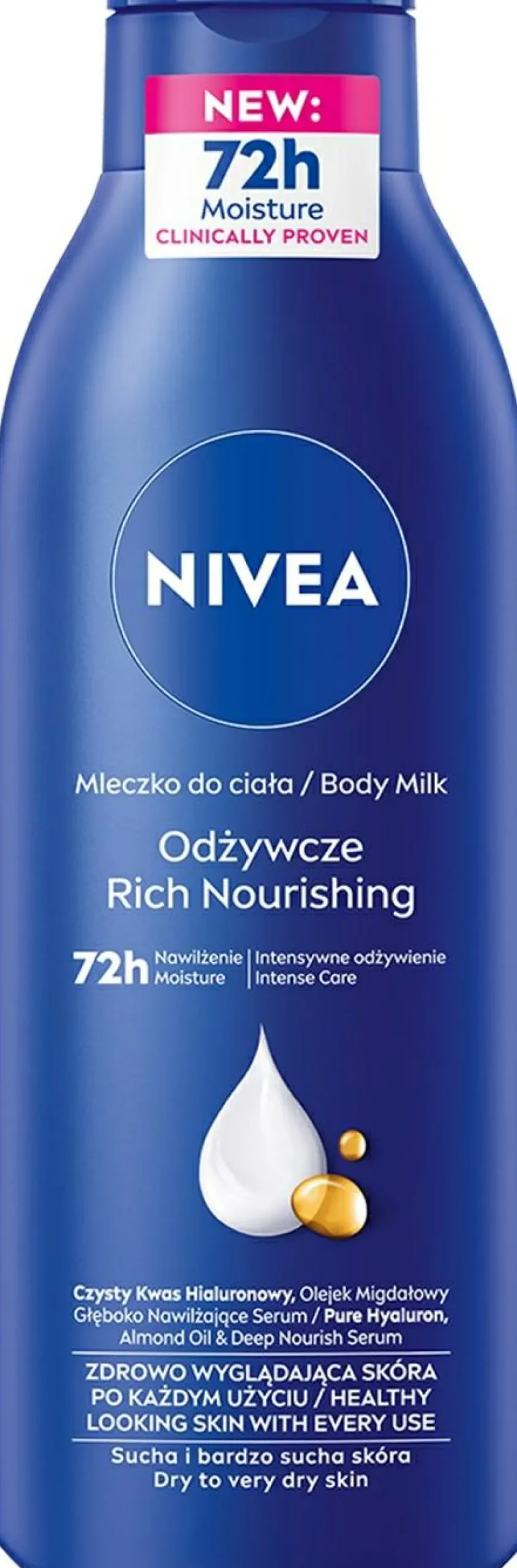 Pflegende und feuchtigkeitsspendende Körpermilch mit Vitamin E