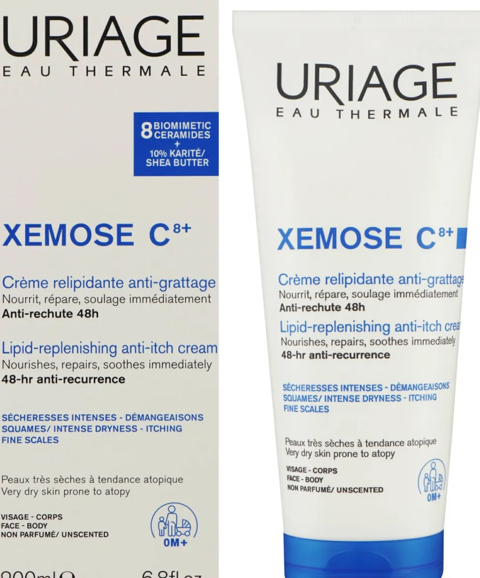 Pflegende und schützende Lipidcreme für trockene und atopische Gesichts- und Körperhaut
