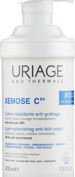 Pflegende und schützende Lipidcreme für trockene und atopische Gesichts- und Körperhaut