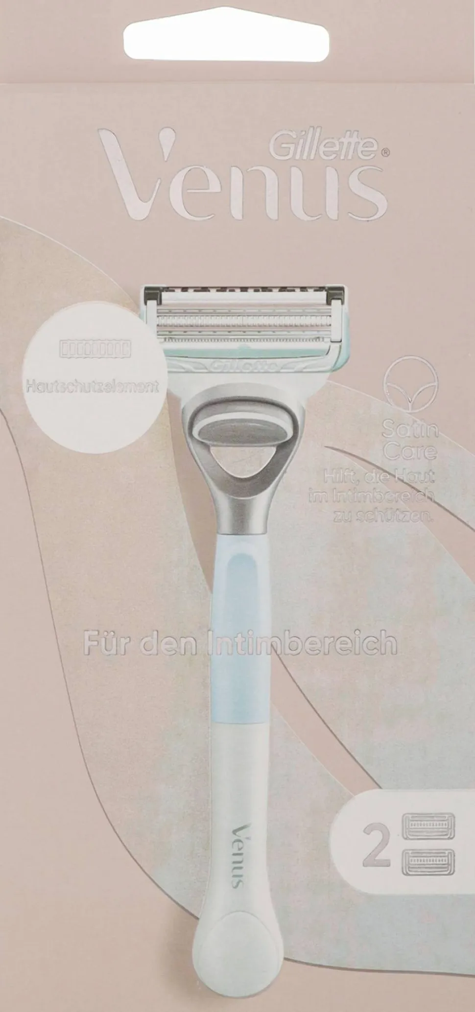 Rasierer für die Bikinizone + 2 austauschbare Klingen