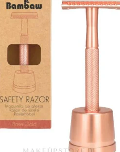 Rasierhobel mit Ständer rosa
