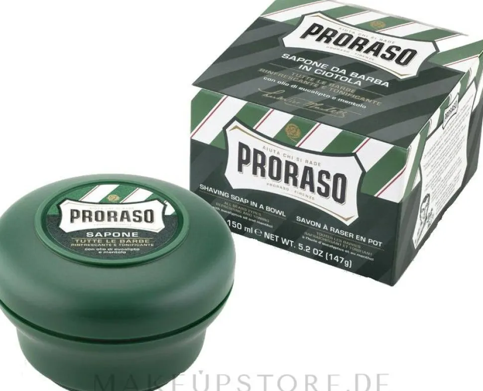 Rasierseife mit Menthol- und Eukalyptus