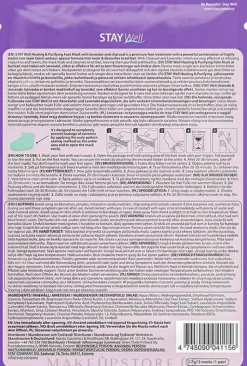 Regenerierende Detox-Fußmaske in Socken mit Lavendel und Aktivkohle