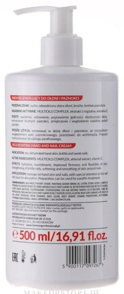 Regenerierende Hand- und Nagelcreme für trockene und raue Haut