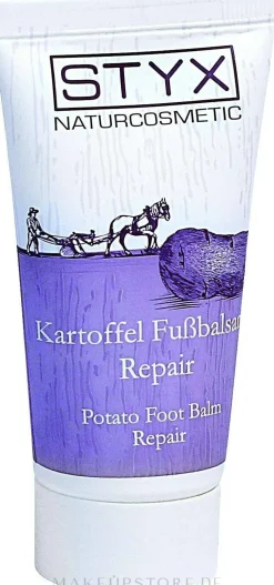 Regenerierender und pflegender Fußbalsam mit Kartoffelextrakt für rissige und trockene Füße