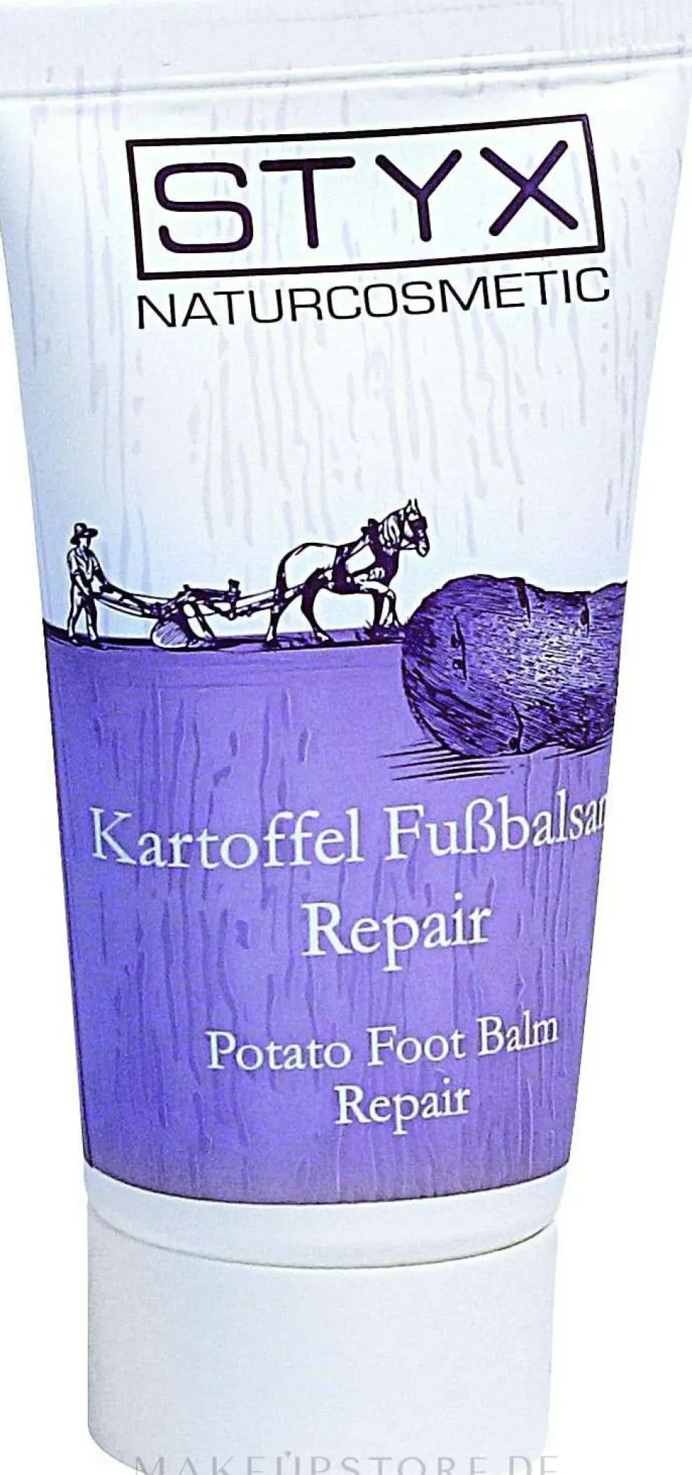 Regenerierender und pflegender Fußbalsam mit Kartoffelextrakt für rissige und trockene Füße