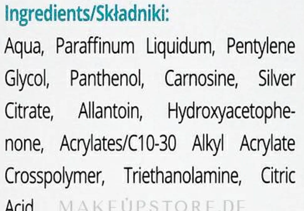 Regenerierendes Hydro-Gel mit Silberionen und Carnosin gegen Verbrennungen und Wunden