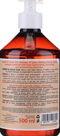 Regenerierendes Massageöl mit Pfirsich- und Aprikosenöl