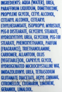 Regenerierende und glättende Handcreme mit Harnstoff