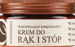 Regenerierende und weichmachende Creme für Hände und Füße