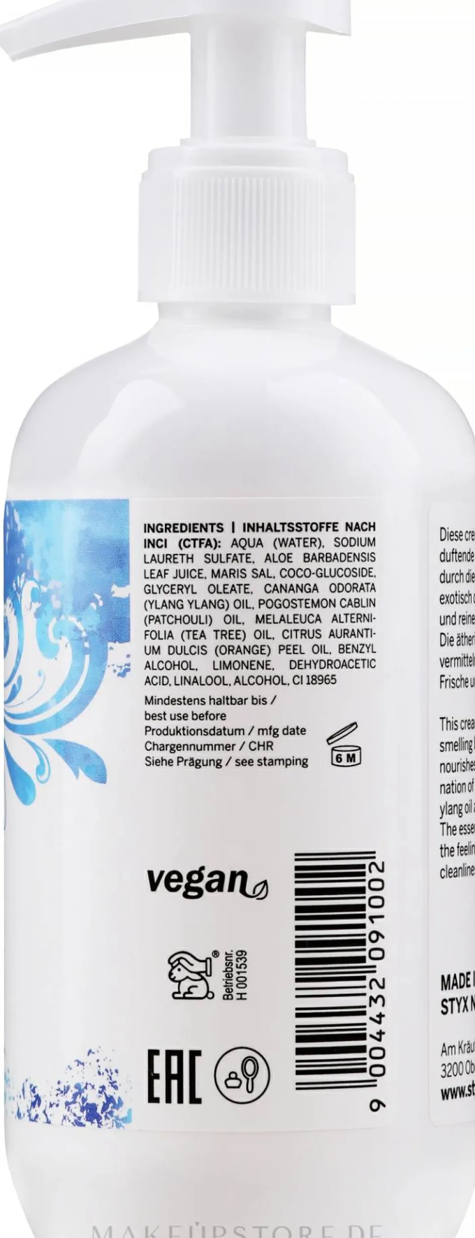 Reinigungslotion für die Intimhygiene mit Ylang-Ylang-Öl und Teebaumöl