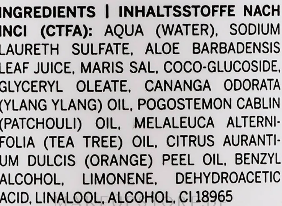 Reinigungslotion für die Intimhygiene mit Ylang-Ylang-Öl und Teebaumöl
