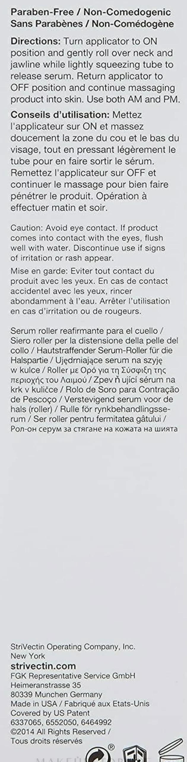 Roller-Serum für den Hals