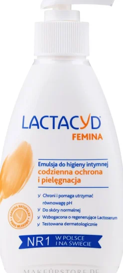 Sanfte Emulsion für die Intimhygiene mit Pumpspender