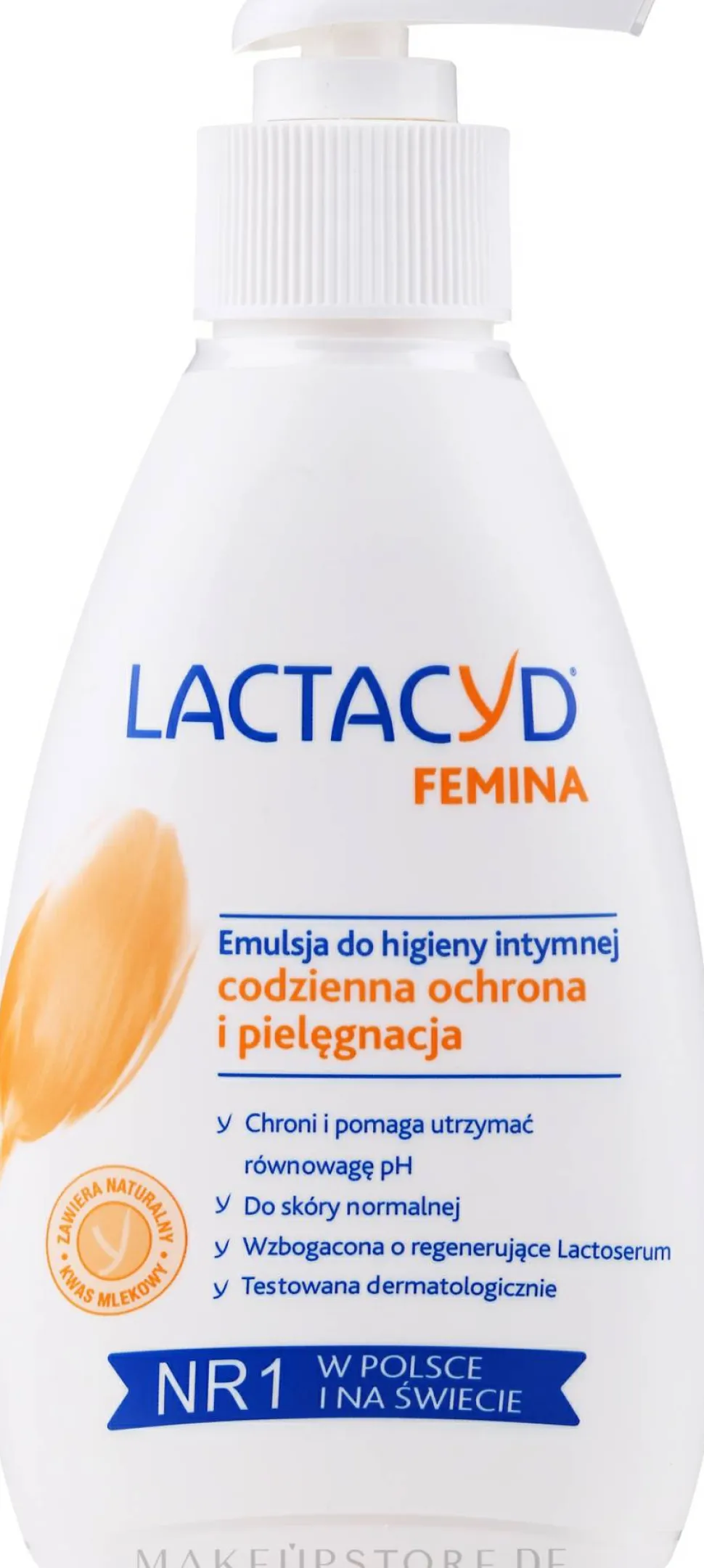 Sanfte Emulsion für die Intimhygiene mit Pumpspender